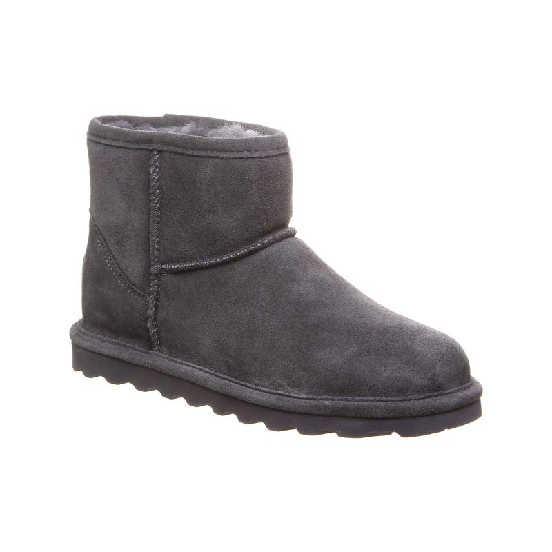 BEARPAW Women's Alyssa Charcoal Size 8 | Women's Ankle Boot | Women's Slip On Boot | Comfortable Winter Boot - Image 3